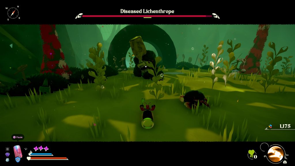 Kril faces off against one of the easier bosses, the Diseased Lycanthrope